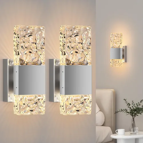 Miniatura 13 de camuucci Aplique de pared operado por batería recargable de 12000mAh, luz de pared para interiores, sin cableado, control remoto, regulable