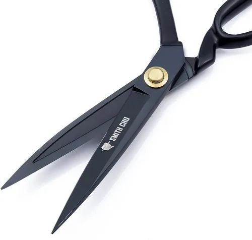 Miniatura 4 de SMITH CHU Tijeras de costura, tijeras de sastre resistentes para tela, cuero, materias primas, confección, tijeras de tapicería profesionales