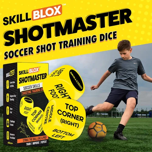 Miniatura 2 de Skill Blox Regalo de fútbol para niños - Dados de entrenamiento de tiro ShotMaster - Divertido juego de entrenamiento de tiro de fútbol para niños