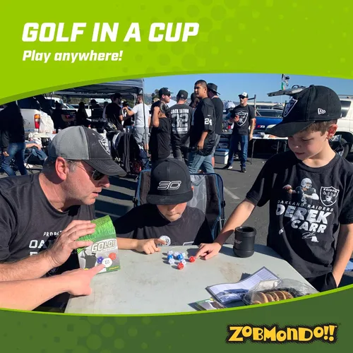 Miniatura 6 de Zobmondo!! GOLO Juego de dados de golf para golfistas, familias y niños Divertido juego portátil para el hogar, viajes, camping, vacaciones