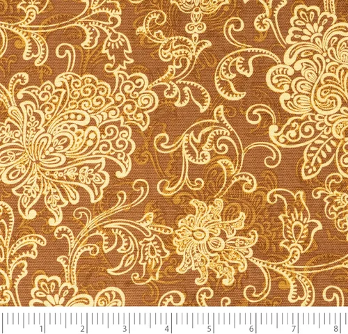 Miniatura 21 de Stitch & Sparkle 100% algodón estampado de pato de 54 pulgadas de ancho para costura, tapicería decoración del hogar, corte por el patio, marrón