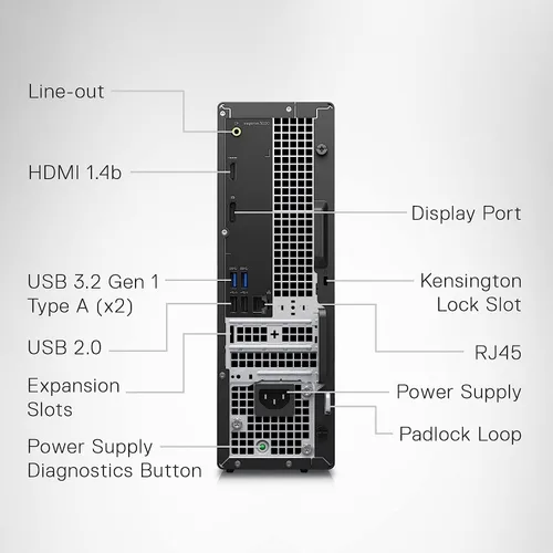 Miniatura 8 de DELL Computadora de escritorio pequeña Inspiron 3020S 2023, Intel Core i5-13400, gráficos Intel UHD 730, Bluetooth, WiFi, Windows 11 Pro, servicios