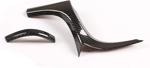 Miniatura 2 de Cubierta de panel de salida de aire lateral de fibra de carbono ABS para automóvil, aspecto interior, para Toyota Hilux 2015 2016 2017 2018 2019