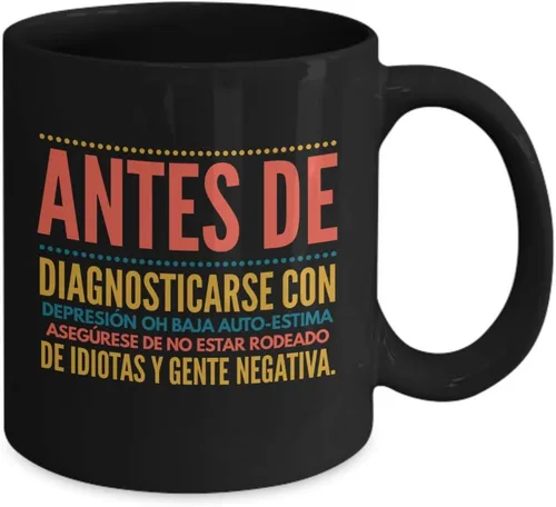 Miniatura 2 de Regalo para amigos Taza de cafe para hermana Perfecto regalo para graduados, profesionales y estudiantes Vaso con afirmaciones positivas, Negro