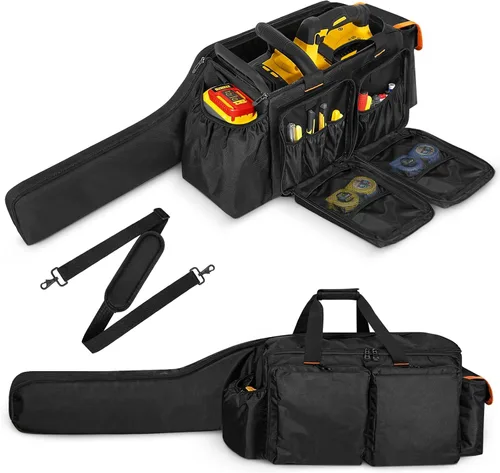 Miniatura 8 de ORKELS Funda de transporte para motosierra de 10 pulgadas y 12 pulgadas, bolsa de almacenamiento plegable impermeable para motosierra compatible