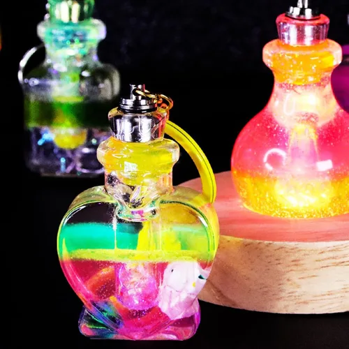 Miniatura 3 de 4 moldes de silicona para botella agitadora, contenedor de botellas de arena movediza y tapón, moldes de resina UV, mini botella de resina epoxi