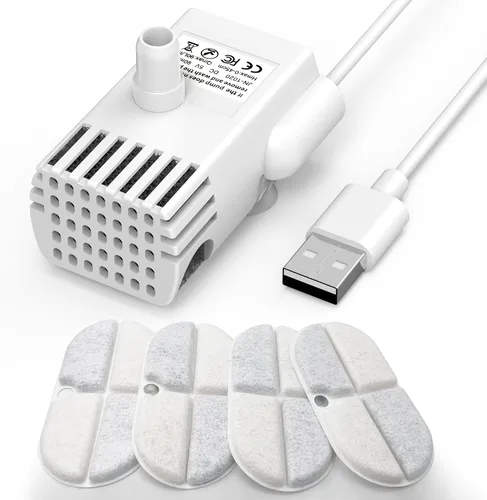 PLFF012 Bomba de repuesto para fuente de agua PETLIBRO para gatos, compatible con el modelo PLWF002, bomba ultra silenciosa con kit de 4 filtros