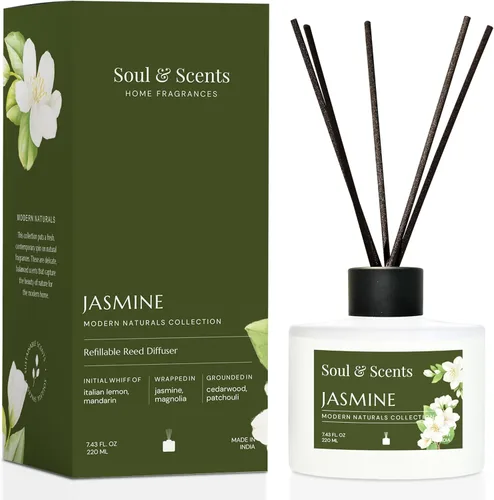 Miniatura 13 de Soul & Scents Juego de difusor de varillas – Blossom Aceite perfumado recargable de 7.43 onzas con 6 varillas de fibra Fragancia y ambientador