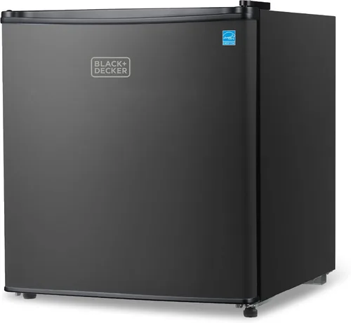 Miniatura 13 de BLACK+DECKER Refrigerador compacto de 2.5 pies cúbicos, certificado ENERGY STAR, mini refrigerador de una sola puerta con compartimento enfriador