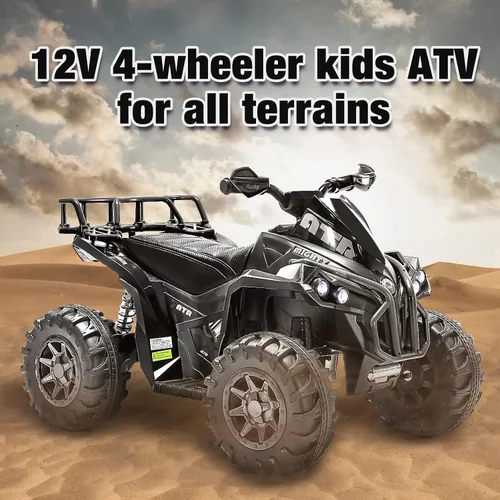Miniatura 7 de SOAR Cuatro Ruedas - Vehículo Eléctrico Infantil de 4 Ruedas 3-6, Vehículo ATV para Montar con Batería de 12V, Quad para Niños con Luces LED
