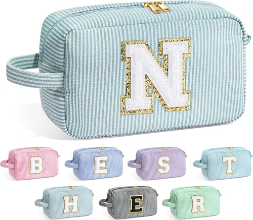Miniatura 83 de Bolsa de Maquillaje con Inicial YOOLIFE - Regalos de Cumpleaños para Mujeres, Niñas, Mamá, Hija, Amigas, Hermana, Maestra, Regalos de Propuesta