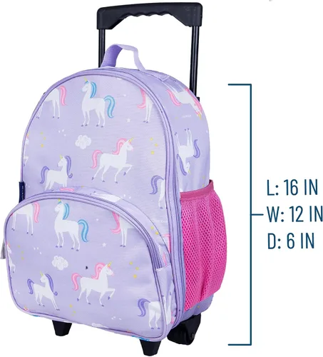 Miniatura 4 de Wildkin - Mochila con ruedas para niños y niñas, la mochila tiene un tamaño ideal para ser transportada y es perfecta para la escuela