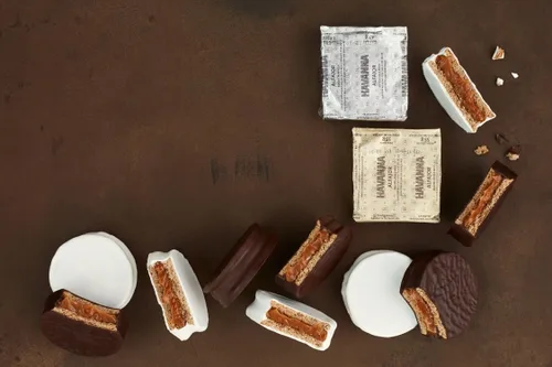 Miniatura 2 de Havanna Alfajores Mixtos, galletas sándwich de chocolate y Dulce de Leche, caja de 12