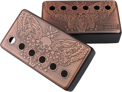 Miniatura 6 de Guyker Humbucker - Cubierta de pastilla (1.969 in/2.047 in de distancia entre varas) – Puente de cuproníquel y pastillas para el cuello, piezas
