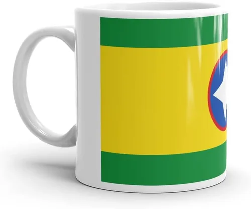 Miniatura 3 de Bandera de Bucaramanga Santander - Taza de café de cerámica blanca