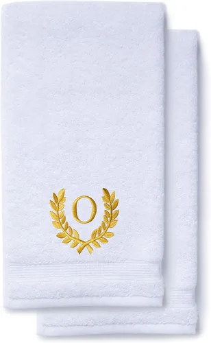Miniatura 100 de Toallas de mano decorativas y con monograma para baño, cocina, maquillaje Regalo personalizado para boda-nupcial Toalla turca de lujo