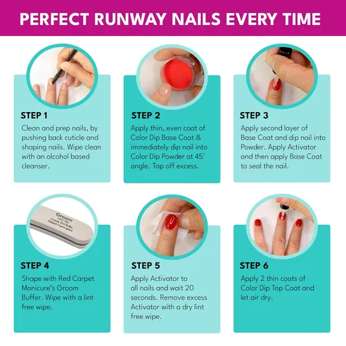 Miniatura 7 de Hard Rock x Red Carpet Manicura Otoño 2021 Colección de polvos de inmersión para uñas
