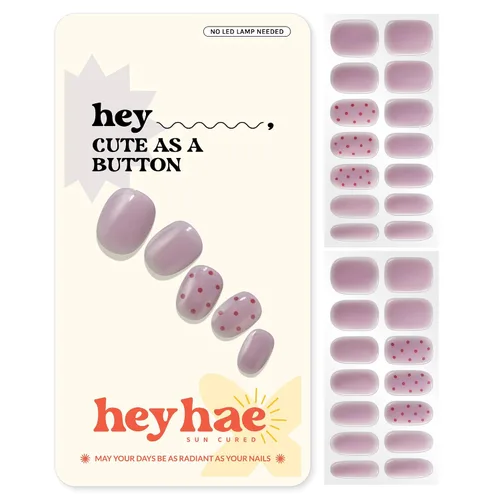 Miniatura 24 de Heyhae Paquete surtido de tiras de uñas de gel semicuradas (paquete de 4) No necesita lámpara LED Fácil de aplicar y quitar, calidad de salón