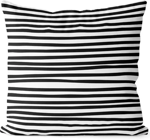 Miniatura 19 de BEDSUM Funda de almohada de microfibra, suave, decorativa, geométrica, abstracta, triangular, funda de cojín cuadrada para sofá, dormitorio, 18 x 18