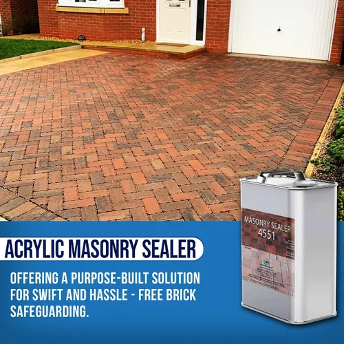 Miniatura 2 de DeckGeneral Sellador acrílico de mampostería 4551 - Sellador de pavimentador de patio para ladrillos y piedras naturales - Sellador hidrofóbico