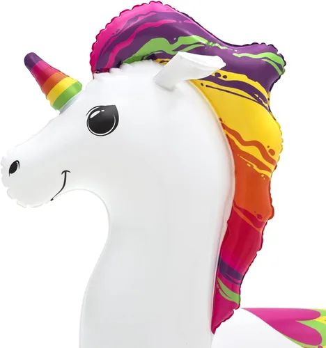 Miniatura 3 de Bestway Fantasy Unicorn - Flotador de piscina Anillo de goma inflable, flotadores de piscina para niños y adultos