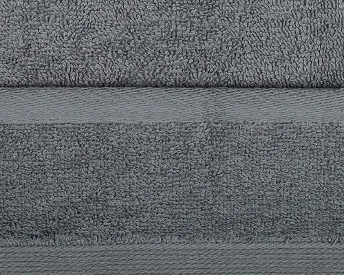 Miniatura 3 de RAJRANG - Toallas de mano para baño altamente absorbentes, ligeras y suaves, de algodón, color gris, paquete de 6, 28 x 16 pulgadas