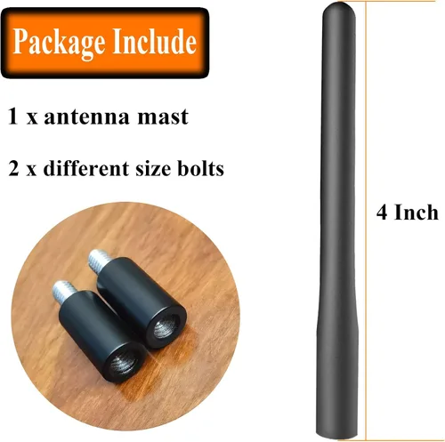 Miniatura 5 de Antena de radio de aluminio de 4 pulgadas para Nissan Titan (2004-2018), reemplazo del mástil de antena Nissan Titan