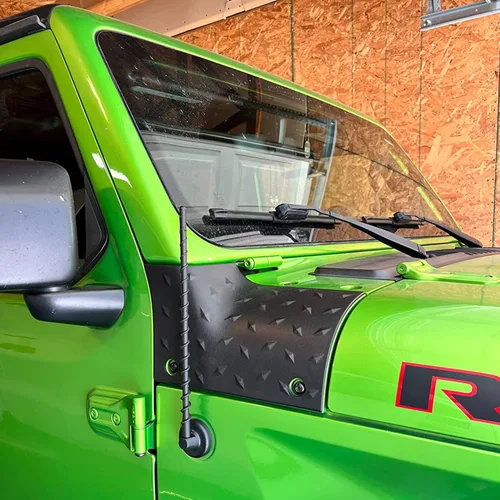 Miniatura 5 de VOFONO Antena corta de 13 pulgadas para Jeep Wrangler Gladiator 2007-2026, antena corta para JL JK Rubicon Sahara Unlimited Sport Willys 4xe Mojave