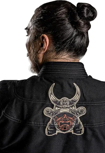 Miniatura 5 de Kurosawa Jiu Jitsu BJJ Gi Uniforme de Ronin - Chaqueta y pantalones negros tradicionales
