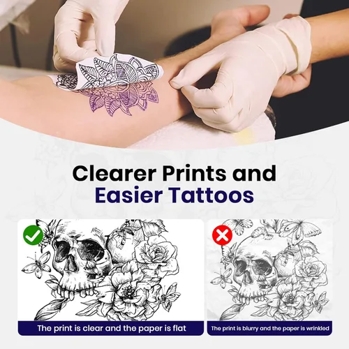 Miniatura 5 de Máquina impresora de plantillas de tatuajes recién actualizada 2026, para artistas de tatuajes y principiantes, impresora Bluetooth inalámbrica