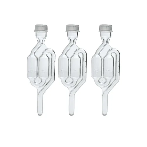 Fastrack Esclusas de aire para fermentación (juego de 3) | Esclusa de aire de burbujas para hacer vino y hacer cerveza | Sin BPA en forma de S | Se