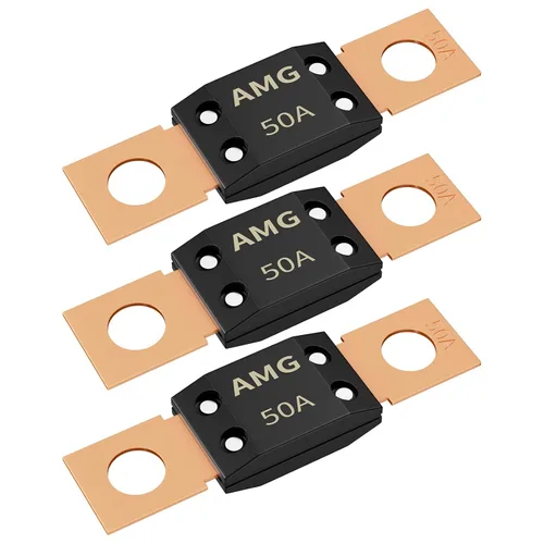 Miniatura 15 de Joinfworld 3 fusibles MEGA de 200 A, montaje de perno de alta corriente automotriz 200 Amp MEGA/AMG fusible para automóviles, camiones, vehículos