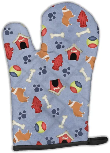 Miniatura 48 de Caroline's Treasures BB4872OVMT - Guante de horno de Navidad Affenpinscher resistente al calor, grueso para sartenes calientes y horno, manopla