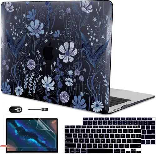 Miniatura 27 de Funda para MacBook Air de 13 pulgadas 2021 2020 2019 2018 para Mac A2337 M1 A2179 A1932 Funda con Touch ID, funda rígida de plástico