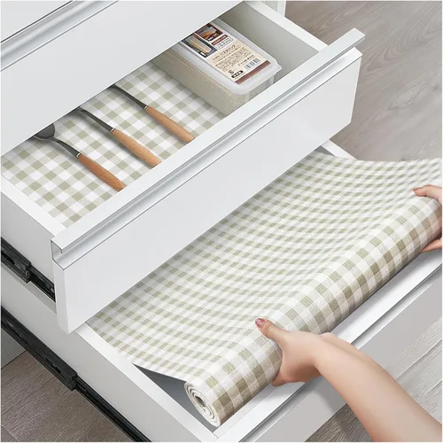 Miniatura 16 de Forro antideslizante para cajones y estantes, no adhesivos, grueso, agarre fuerte, impermeable, lavable, protege los estantes del aparador, armarios