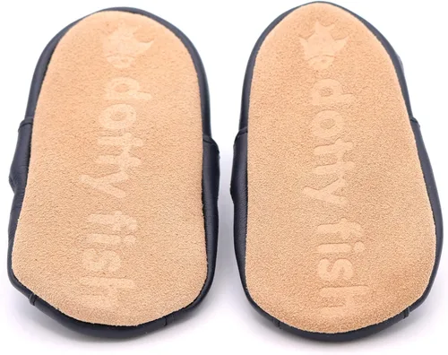 Miniatura 4 de Dotty Fish Sandalias de cuero suave para niños pequeños.