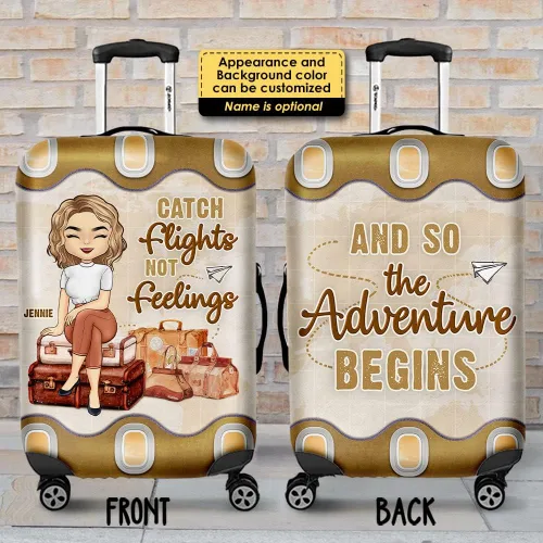 Miniatura 3 de Pawfect House Travel Partners For Life - Funda de equipaje personalizada - Funda de equipaje de viaje, funda de maleta, protector de equipaje