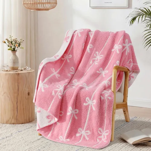 Miniatura 66 de WRENGONGE - Manta a rayas de color caqui, suave, acogedora, mullida, cálida, para sillón, sofá, cama o viajes, ligera, 50 x 70 pulgadas, regalo