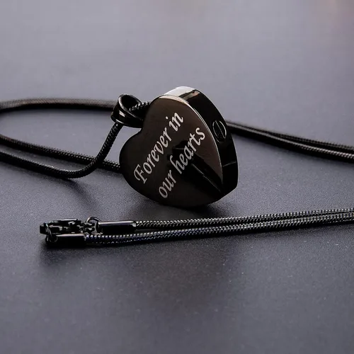 Miniatura 6 de Bivei Collar de urna para cenizas, collar personalizado de cenizas de recuerdo fotográfico, joyería de cremación para cenizas para mujeres y hombres