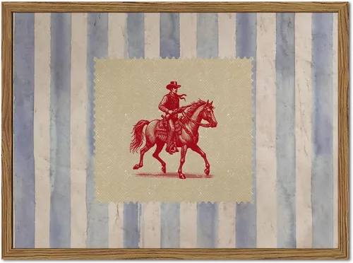 Miniatura 15 de Arte de pared de vaquero occidental, pintura vintage del suroeste de pared, impresiones en lienzo de cartas de juego occidentales, ilustraciones