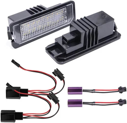 Miniatura 2 de 2 piezas de luces LED para matrícula con lámparas de número para MK5 GTI MK6 MK7 Golf 5 Golf 6 Golf 7 New Beetle Passat CC Rabbit Eos Phaeton Polo