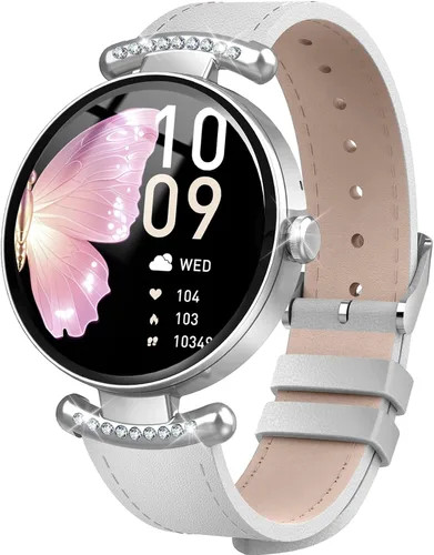 Miniatura 8 de Relojes para mujer, responder/hacer llamadas, reloj AMOLED de 1.32 pulgadas con pantalla ultra clara para mujer con frecuencia cardíaca, monitor