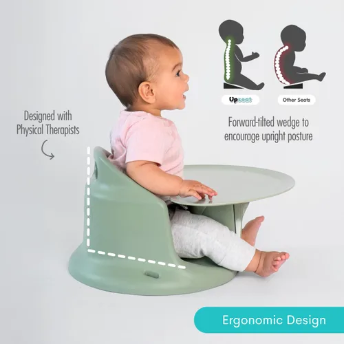 Miniatura 4 de Upseat – El asiento original ergonómico para piso y elevador de bebé con bandeja, desarrollado con fisioterapeutas para postura erguida y desarrollo