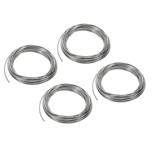 Miniatura 18 de Patikil 99.99% alambre de zinc de alta pureza, 2 rollos, calibre 17, alambre suave para cuentas de 0.059 in para experimentos de laboratorio