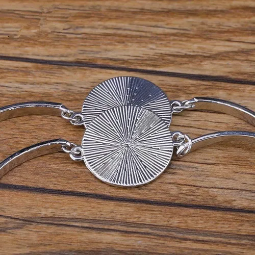 Miniatura 5 de NA" Cabourg France Promenade Marcel Proust - Pulsera de cristal para mujer, pulsera ajustable de metal plateado, recuerdos de viaje, regalos