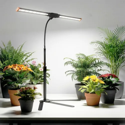 Miniatura 8 de Luz de cultivo para plantas de interior, lámpara de luz de crecimiento de espectro solar blanco de 6000 K con LED rojo y azul para semillas