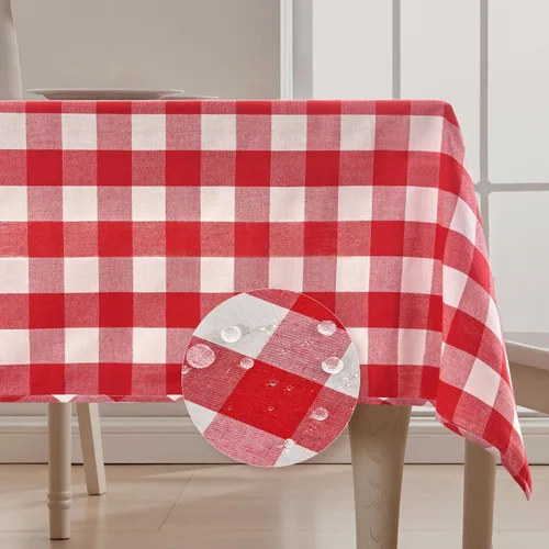 Miniatura 12 de BALCONY & FALCON Mantel Rectangular Estilo Jacquard Resistente al Agua Cubierta de Mesa para Comedor Cocina Café Fiestas y Uso al Aire Libre