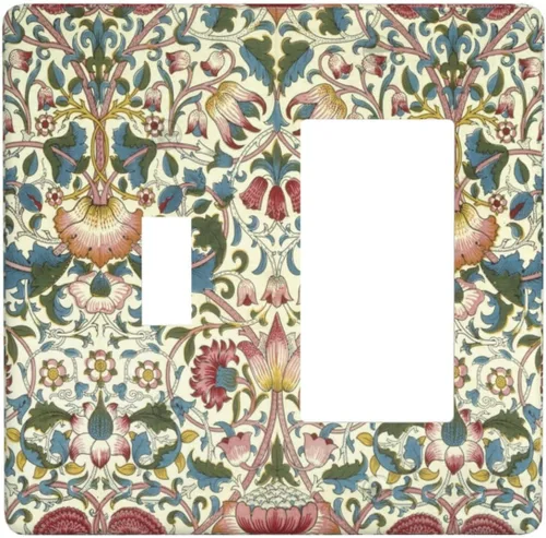 Miniatura 162 de Cubierta de Interruptor de Palanca Única de Asta de Venado de Madera de Estilo Rústico de Granja Placa Decorativa de Pared de 1 Banda Placa Frontal