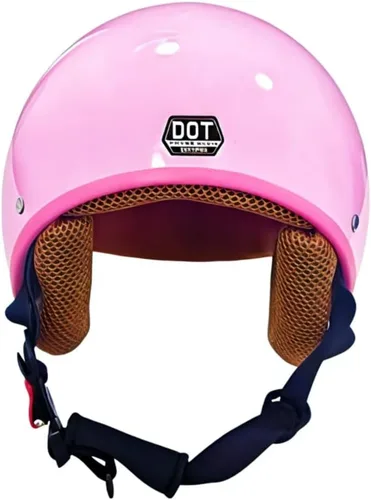 Miniatura 7 de Casco de motocicleta eléctrico retro para niños y jóvenes 3/4 medio, lindo casco de media cara abierto para niños, aprobado por DOT, casco