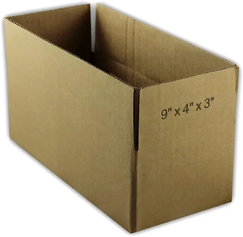 Miniatura 2 de EcoSwift 5 cajas de embalaje de la cartulina acanalada 9x4x3 que envían por correo los cartones móviles de la caja de envío